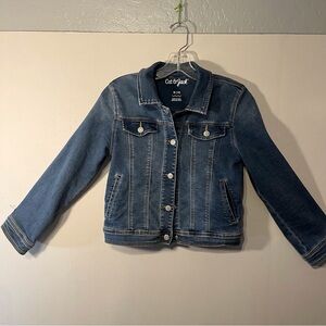 Cat and Jack size XL blue Jean jacket 
With snap enclosures .